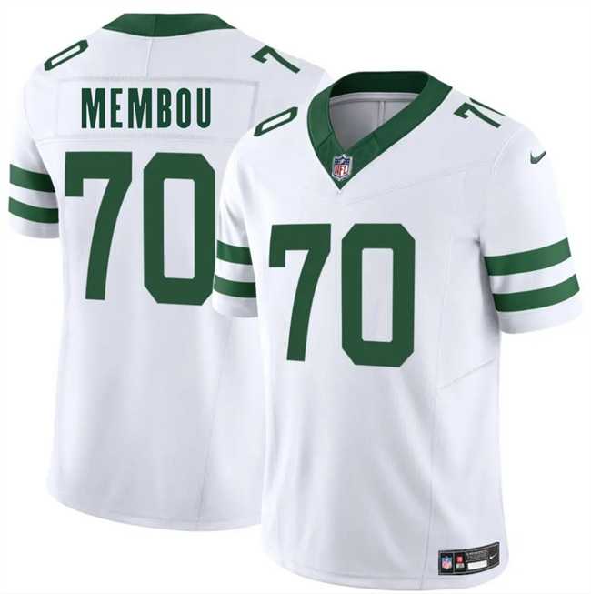 Men & Women & Youth New York Jets #70 Armand Membou White 2025 Draft F.U.S.E. Vapor Untouchable Limited Stitched Jersey